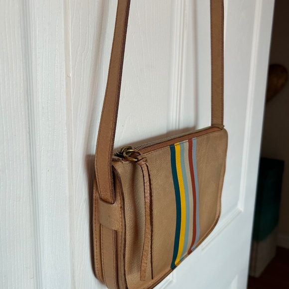 Madewell The Simple Crossbody 80s Stripe Retro Leather bag - Picture 9 of 12